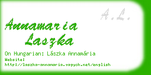 annamaria laszka business card